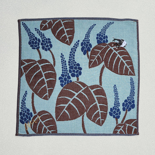 ガーゼハンカチ/花とゾウムシ