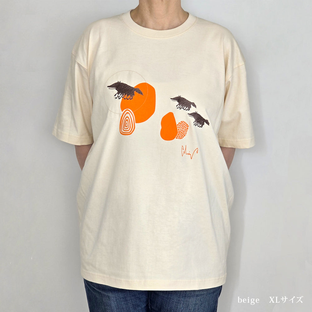 Tシャツ/八本足のオオカミ親子のTシャツ【オリジナル】