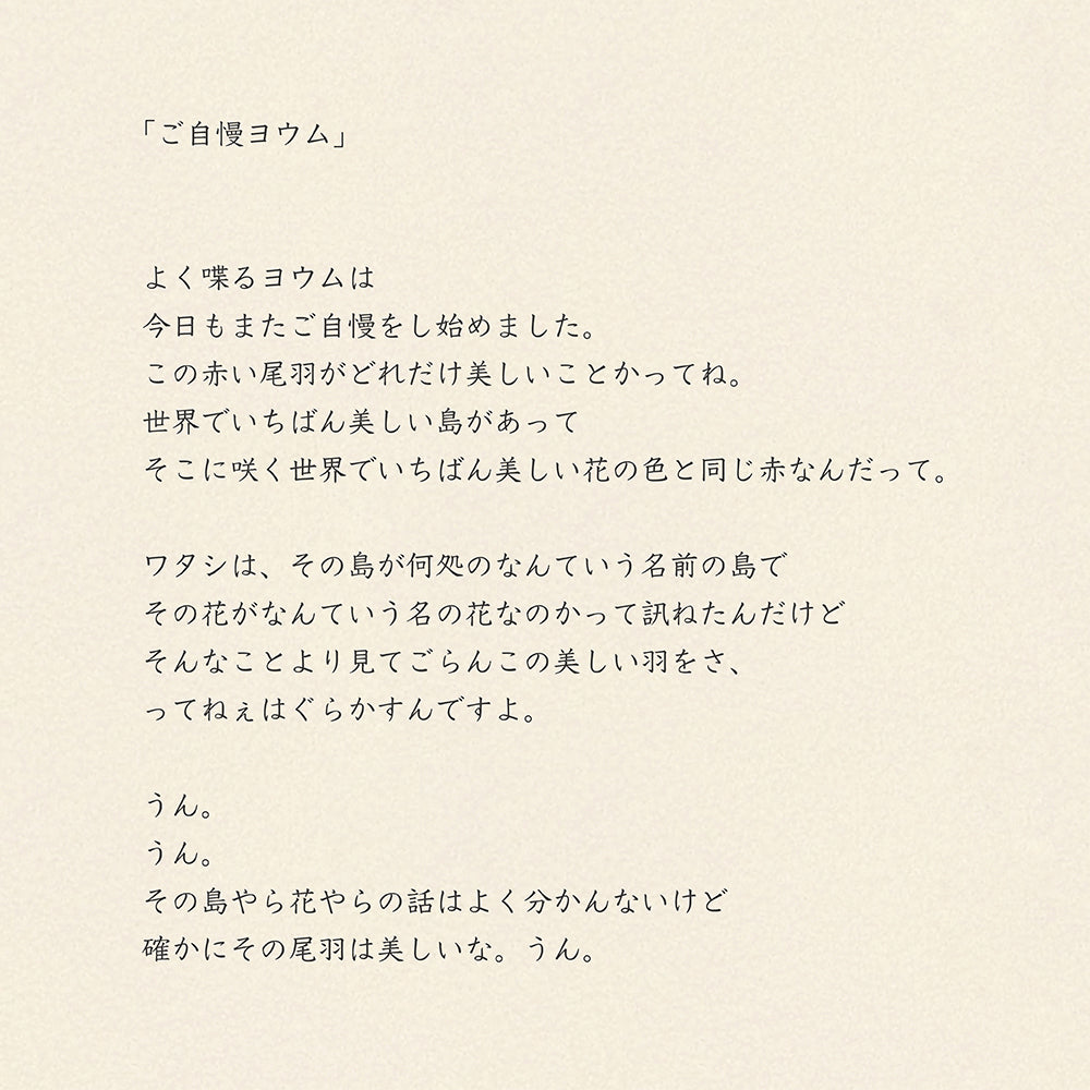 靴下/ご自慢ヨウム