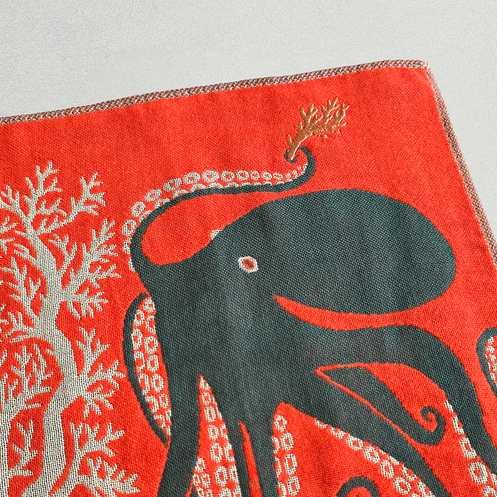 ガーゼハンカチ/深海のダンスのタコたち【 限定商品 】