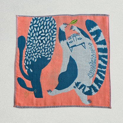 ガーゼハンカチ/公園の大きな樹のネコたち【 限定商品 】