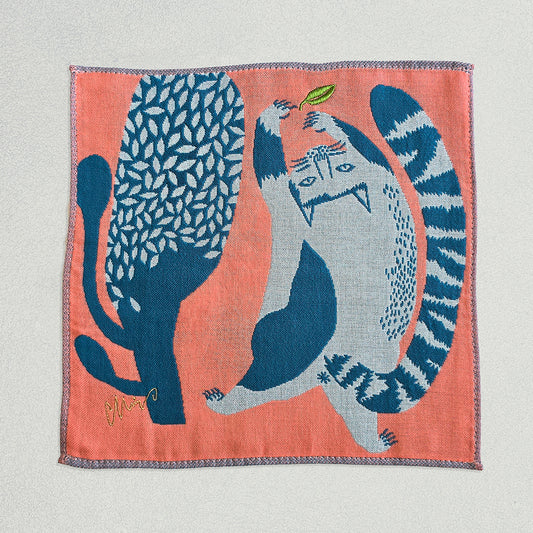 ガーゼハンカチ/公園の大きな樹のネコたち【 限定商品 】