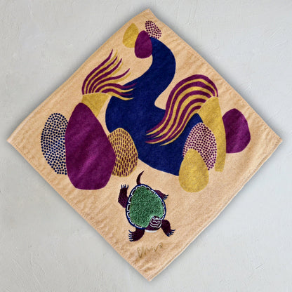 モコモコドウブツハンカチ/苔池ミノガメ