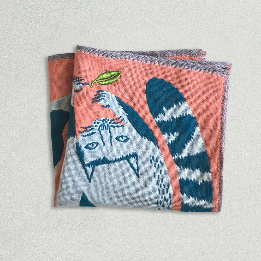 ガーゼハンカチ/公園の大きな樹のネコたち【 限定商品 】