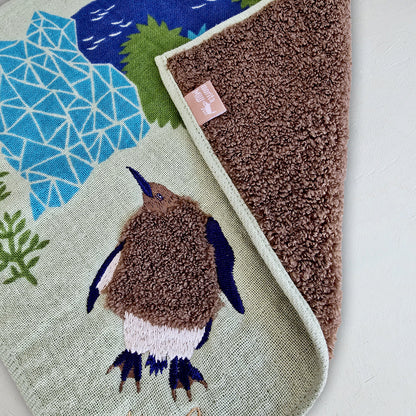 モコモコドウブツハンカチ/お着替えヒナペンギン