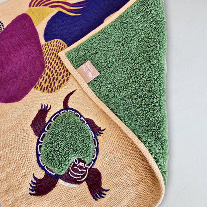 モコモコドウブツハンカチ/苔池ミノガメ