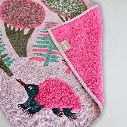 モコモコドウブツハンカチ/木立ハリモグラ