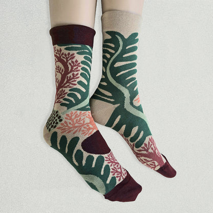 靴下/草原を泳ぐエビ