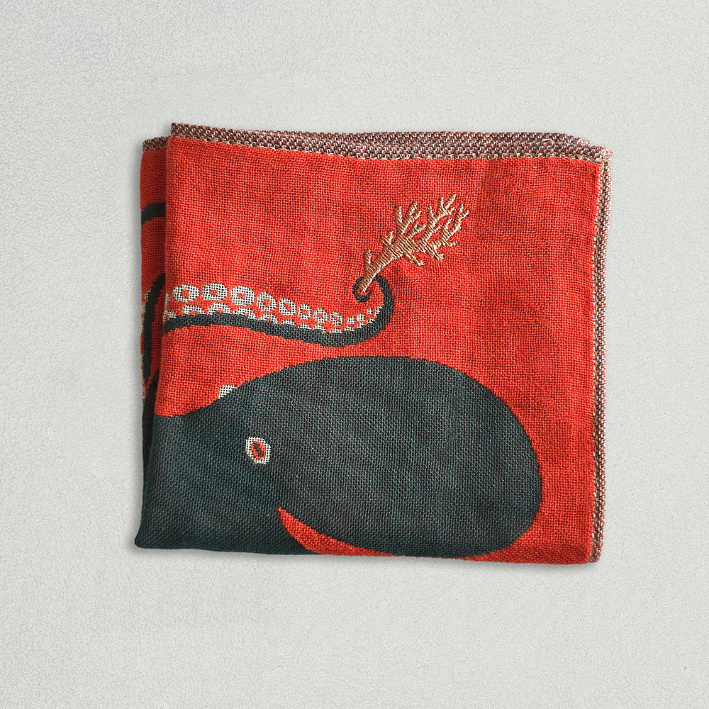 ガーゼハンカチ/深海のダンスのタコたち【 限定商品 】