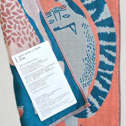 ガーゼハンカチ/公園の大きな樹のネコたち【 限定商品 】