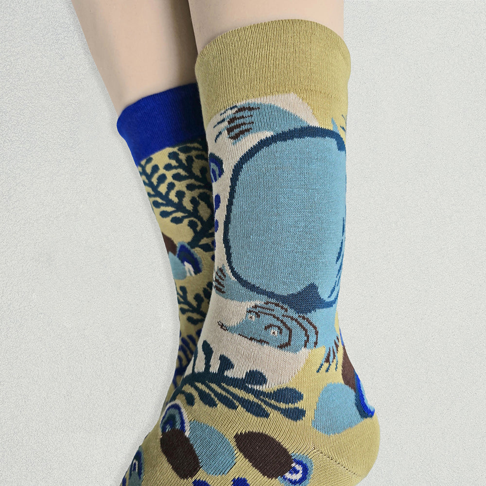 靴下/川原散歩のスッポン