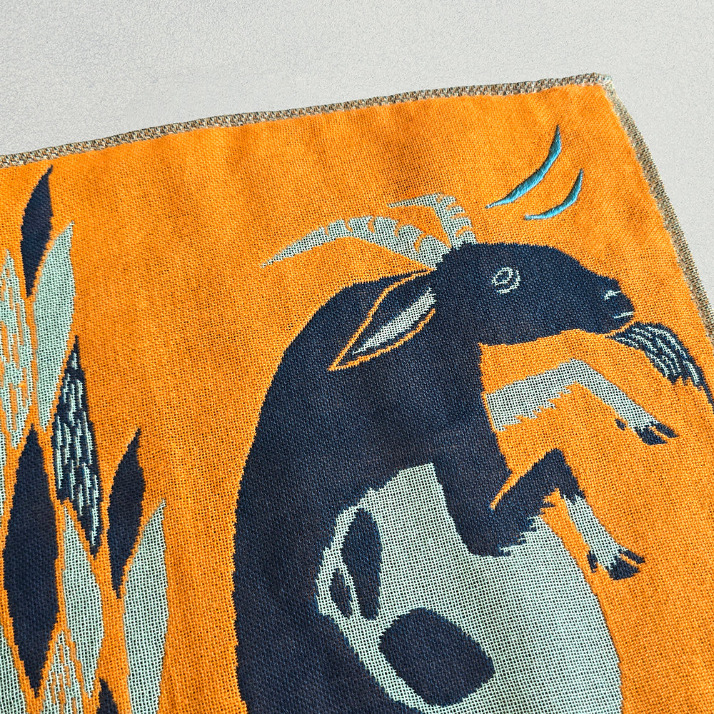 ガーゼハンカチ/岩山のスキップのヤギたち【 限定商品 】