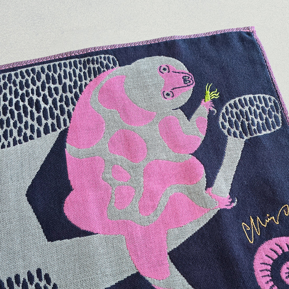 ガーゼハンカチ/樹枝のシッポのクスクスたち【 限定商品 】