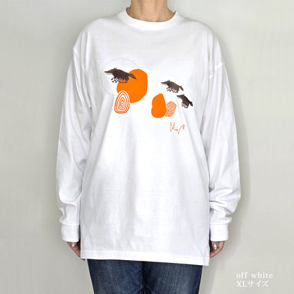 Tシャツ/八本足のオオカミ親子のロングTシャツ【オリジナル】