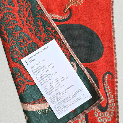 ガーゼハンカチ/深海のダンスのタコたち【 限定商品 】