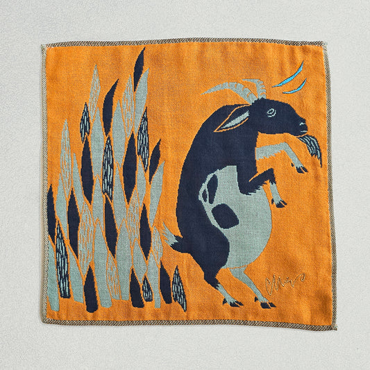 ガーゼハンカチ/岩山のスキップのヤギたち【 限定商品 】