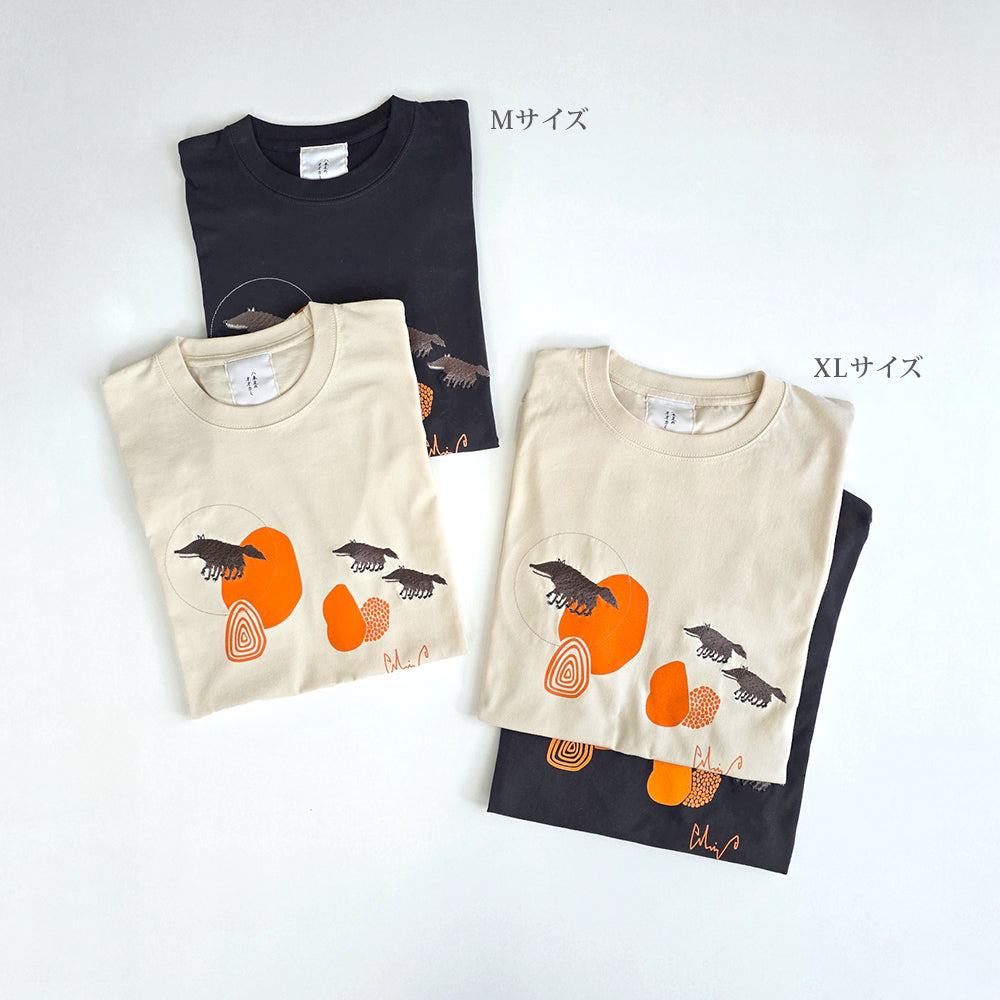 Tシャツ/八本足のオオカミ親子のTシャツ【オリジナル】